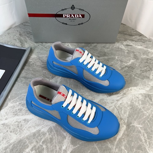 Prada Men's Rubber and Mesh Lace-Up Sneakers - Classic Style 1 Prada Men's Rubber and Mesh Lace-Up Sneakers - Classic Style