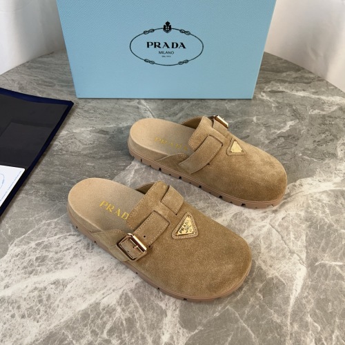 Prada Suede Mules with Buckle Detail, Comfortable and Stylish, Size 35-41 1 Prada Suede Mules with Buckle Detail, Comfortable and Stylish, Size 35-41