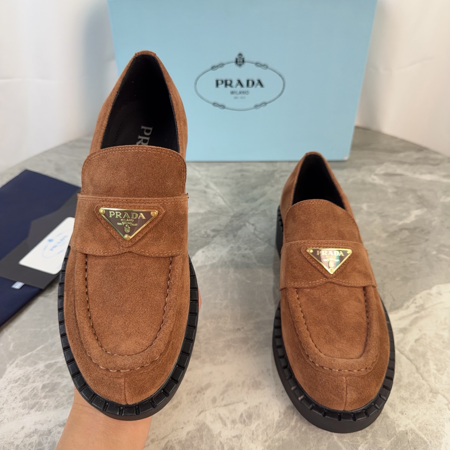 普拉达 Prada 经典高奢皮鞋鞋履高跟鞋 #B1CA41AD 4