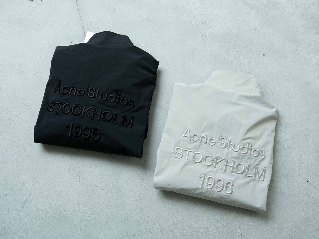 Acne Studios SS25 1996 Logo Jacket, Unisex Relaxed Fit, Embroidered Details