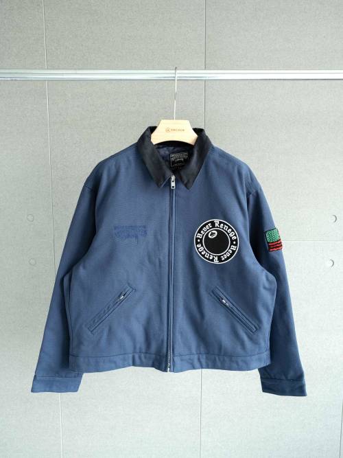 Stussy x Denim Tears SS25 Work Jacket - Navy Blue - Unisex 1 Stussy x Denim Tears SS25 Work Jacket - Navy Blue - Unisex