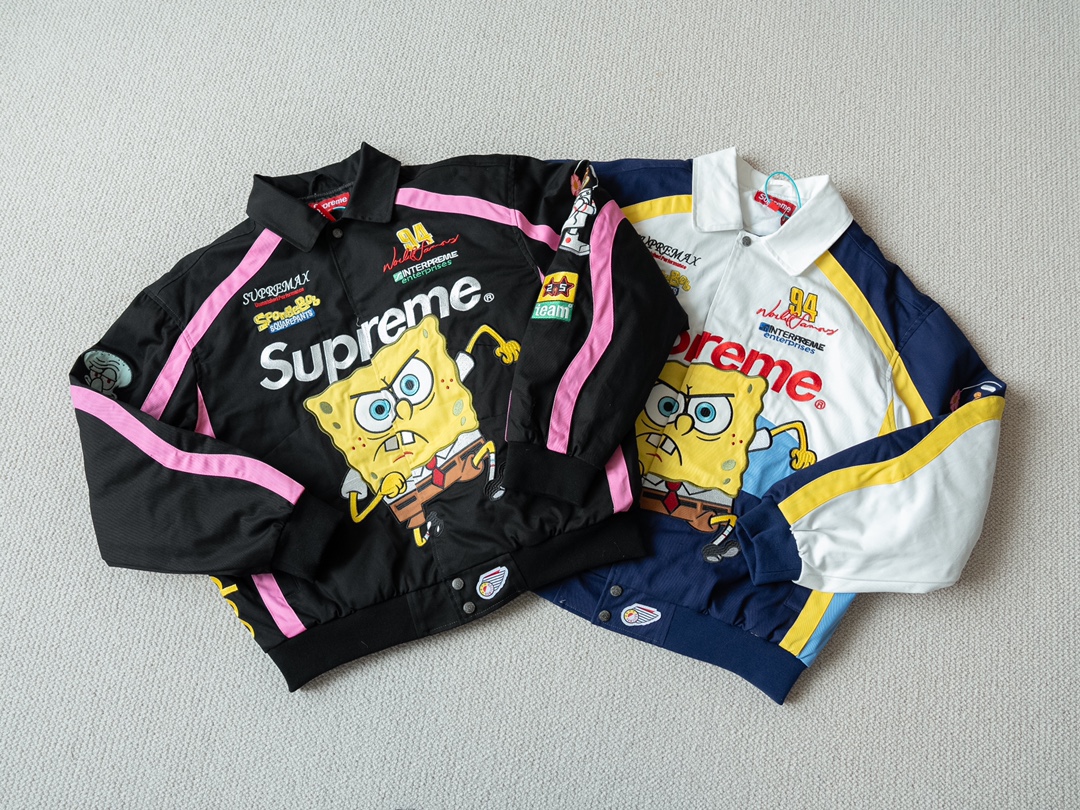 Supreme x SpongeBob x Jeff Hamilton Jacket - SS25 Cartoon Print