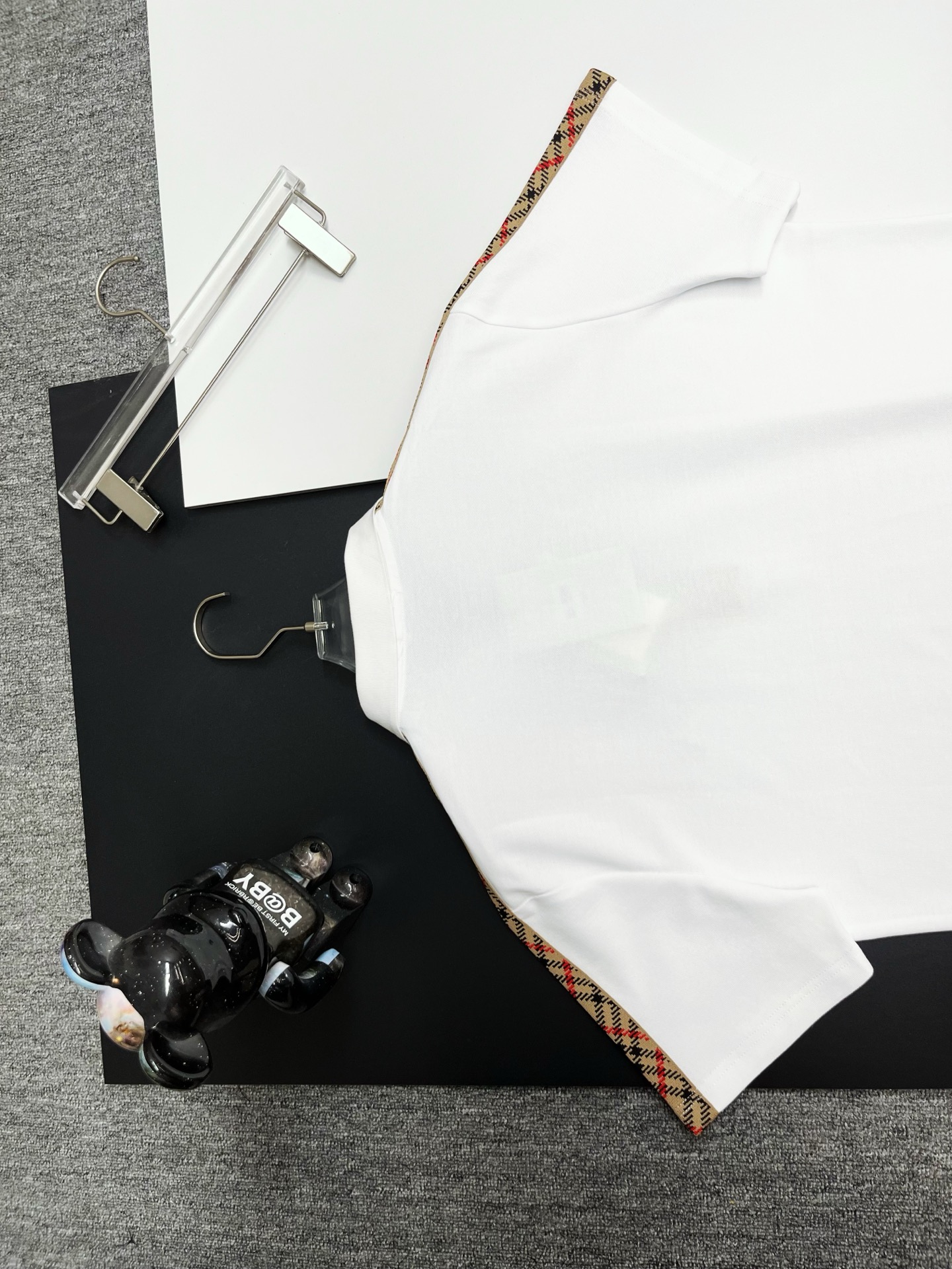 Burberry BURBERRY 巴宝莉格纹织带战马刺绣新款Polo衫