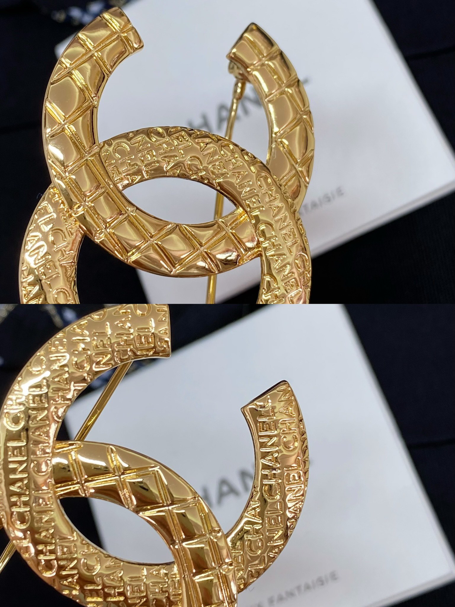  高品质 细节如图 【香 字母双c胸针】24春夏最新款❗️绝美经典双c系列！全网首发！老规矩先买先得🔥闭