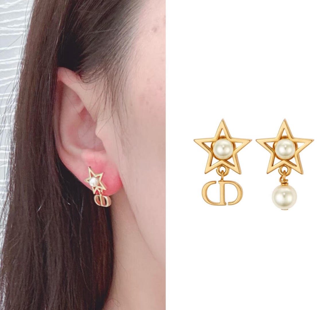 NO:633513,88180, ZP, large quantity consultation customer Fu [D!or hollow five-pointed star asymmetrical earrings] 25 latest series of five-pointed stars embellished with a millet bead in the middle, smart and playful, simple and versatile, the first choice for daily commuting, highly recommended,, earrings, Cardia high-end jewelry1986090988180,ZP ,量大咨询客Fu【D!or镂空五角星不对称耳环】25最新系列五角星中间点缀一颗小米珠,灵动又俏皮简约百搭,日常通勤首选,强烈推荐,,earrings,卡迪亚高端饰品,Jewelry