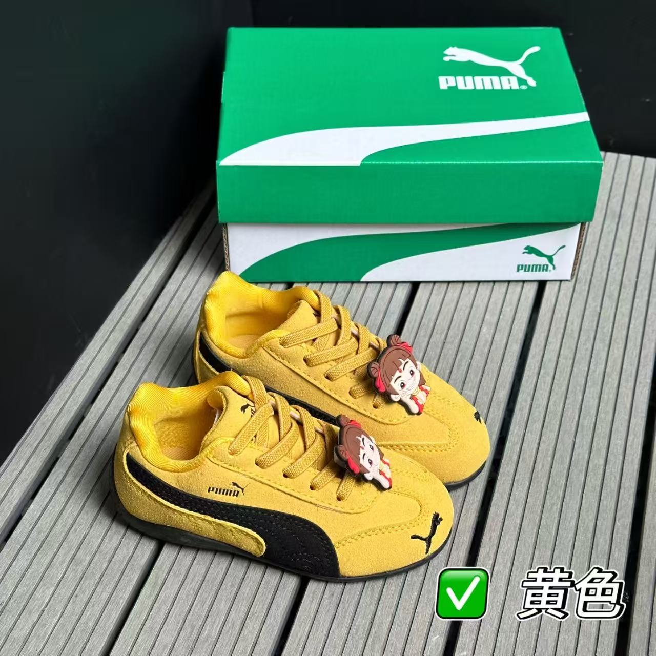 图片[4]-彪马 超好看的皮面，松紧带设计简约又大方♥ 优质皮革鞋面非常好打理，防风耐脏第一名🥇，扇形弹力鞋带一脚套穿脱超便捷👍22-37码-选品中心