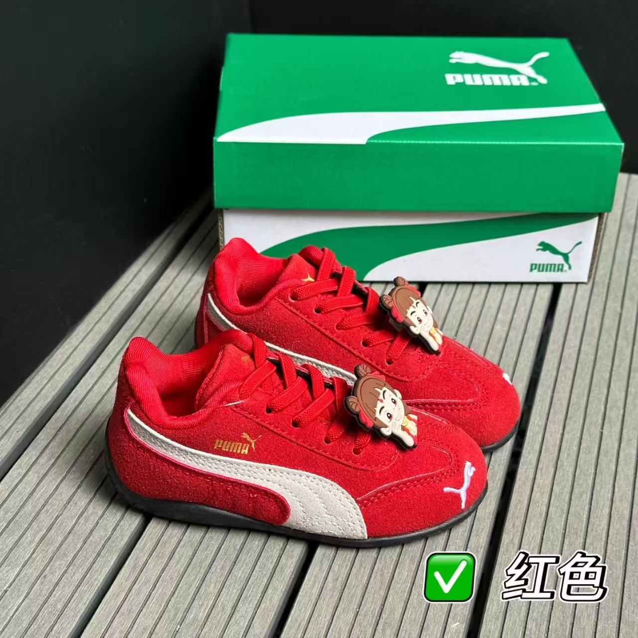 图片[5]-彪马 超好看的皮面，松紧带设计简约又大方♥ 优质皮革鞋面非常好打理，防风耐脏第一名🥇，扇形弹力鞋带一脚套穿脱超便捷👍22-37码-选品中心