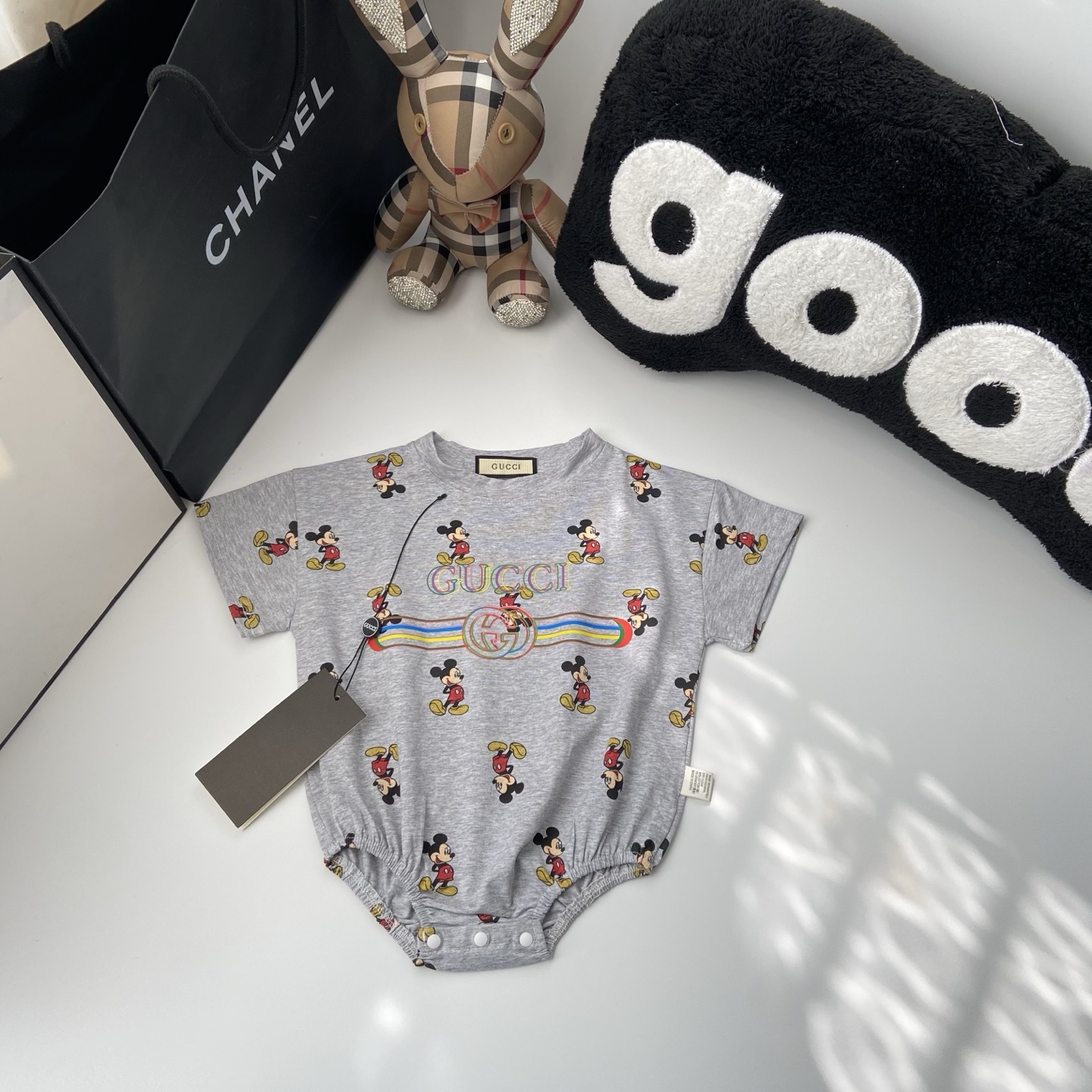 @78 sin menos Foto exclusiva real💗GUCCL/Gucci body de algodón puro clase A para bebé con estampado, tallas: 66-73-80-9…