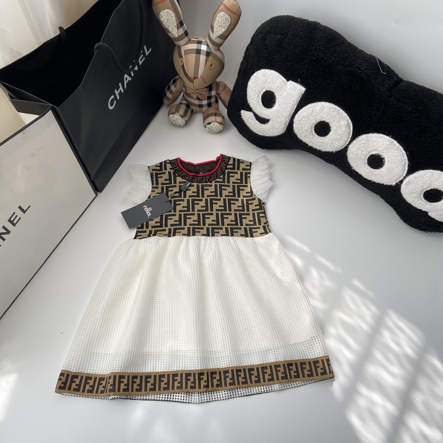 @78 sin menos Foto exclusiva real💗FENDI vestido de verano para niña, tallas: 100-110-120-130-140-150-160cm【una talla m…