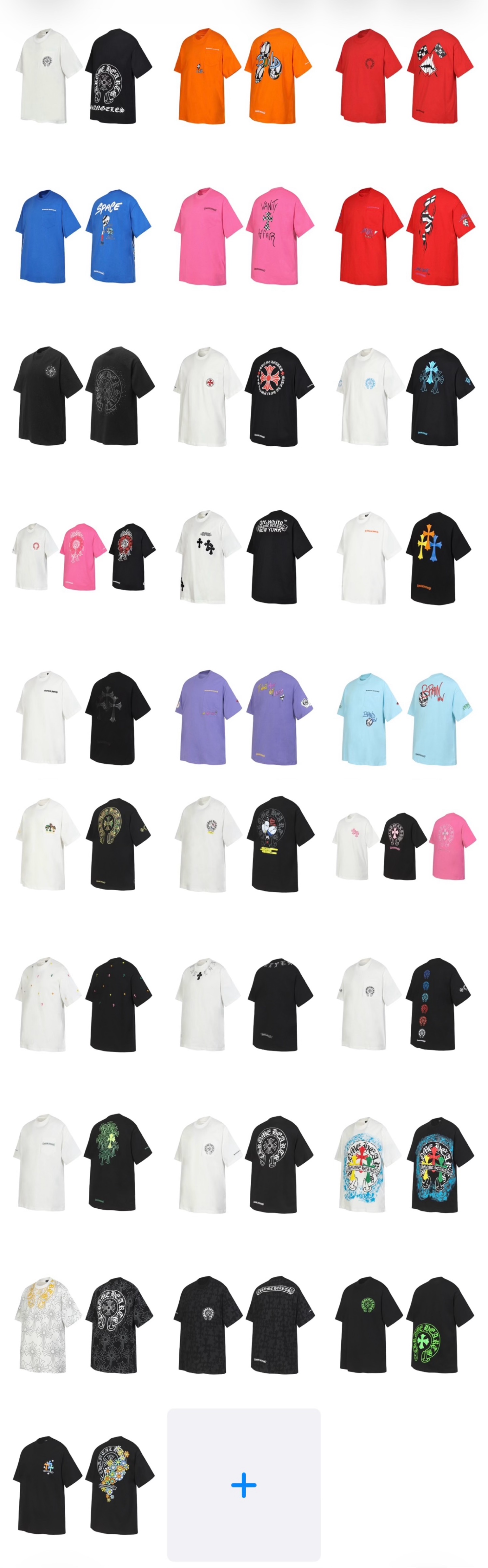 크롬하츠 남성 반팔 107597 Chrome Hearts T Shirt