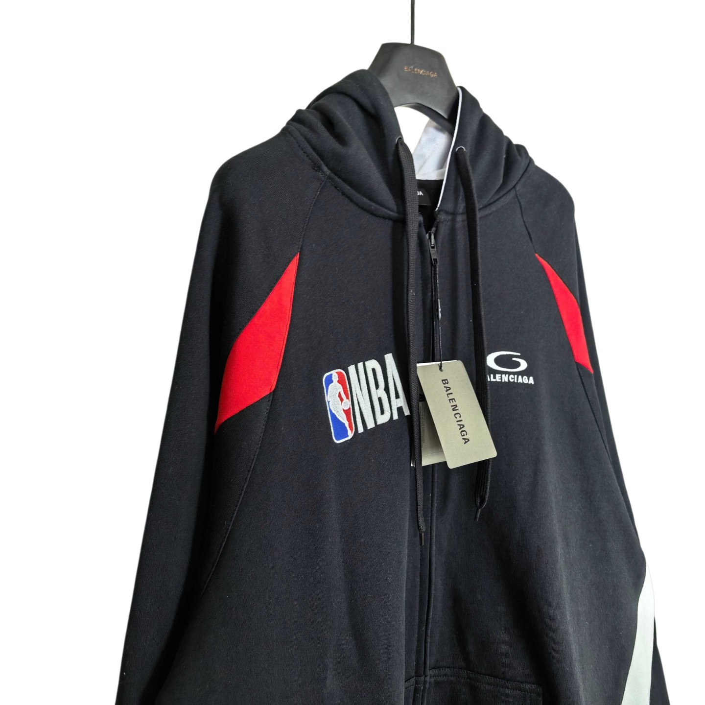 발렌시아가 NBA 콜라보 오버사이즈 지퍼 남성 후드 99285 이미지 9
