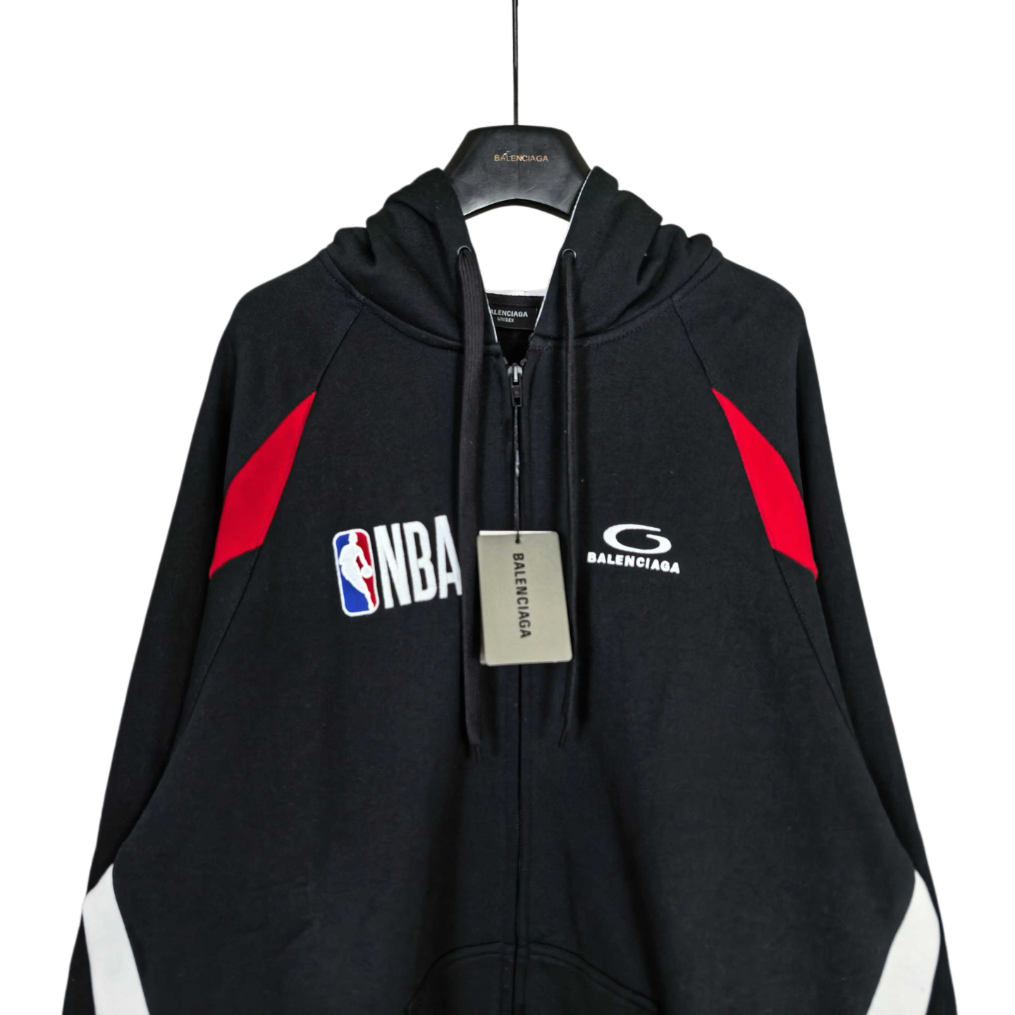 발렌시아가 NBA 콜라보 오버사이즈 지퍼 남성 후드 99285 이미지 3