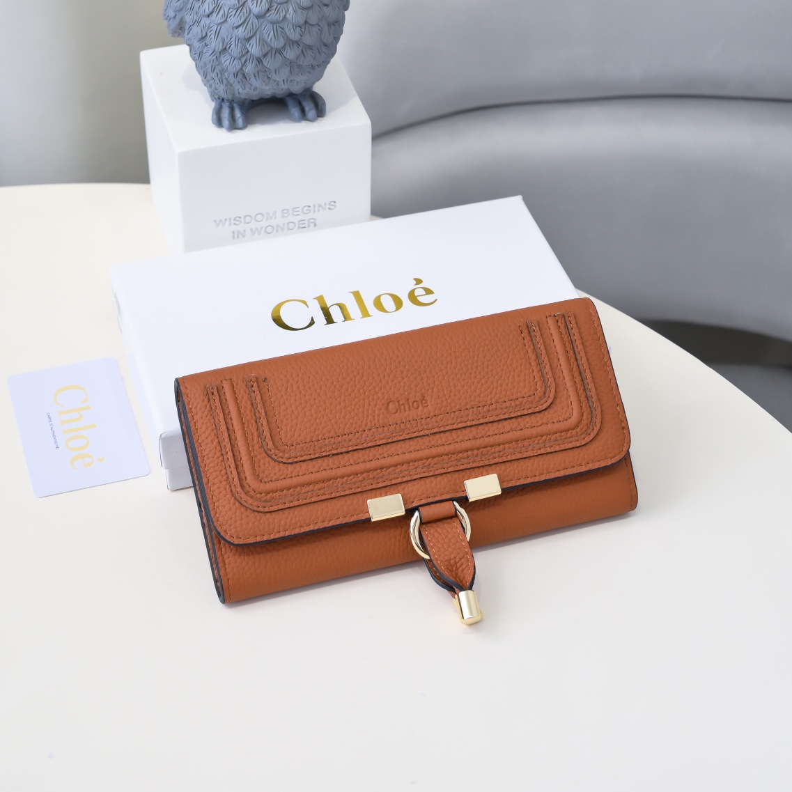 “Chloe Marcie Purse: Retro-Gold Style, High Quality, Size 19*10, 2501” - 图片 3