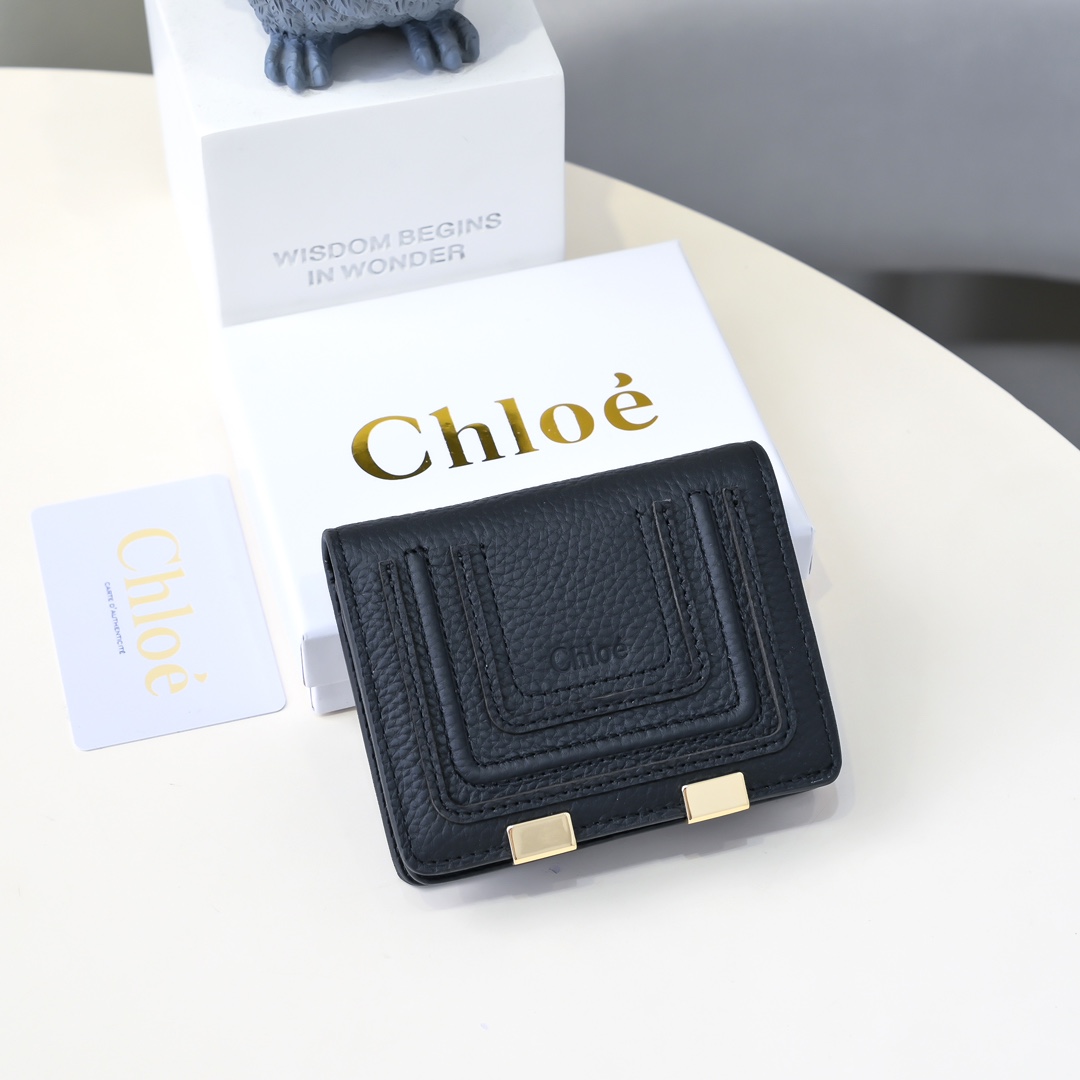 Chloe Marcie’s Retro-Gold Purse: High-Quality, Detailed Design, Size 10.8*8.5, Section 2504. - 图片 2
