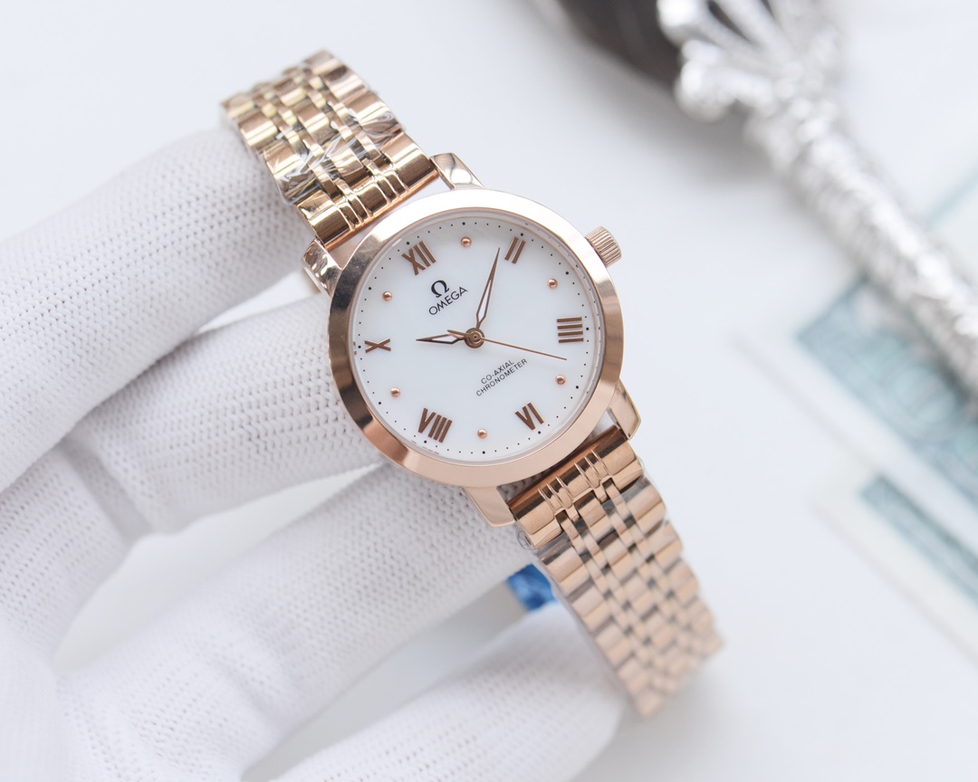 Omega-OMEGA Couple’s Wristwatch: White, Gold, Steel, Ceramic, Quality Assurance - 图片 7