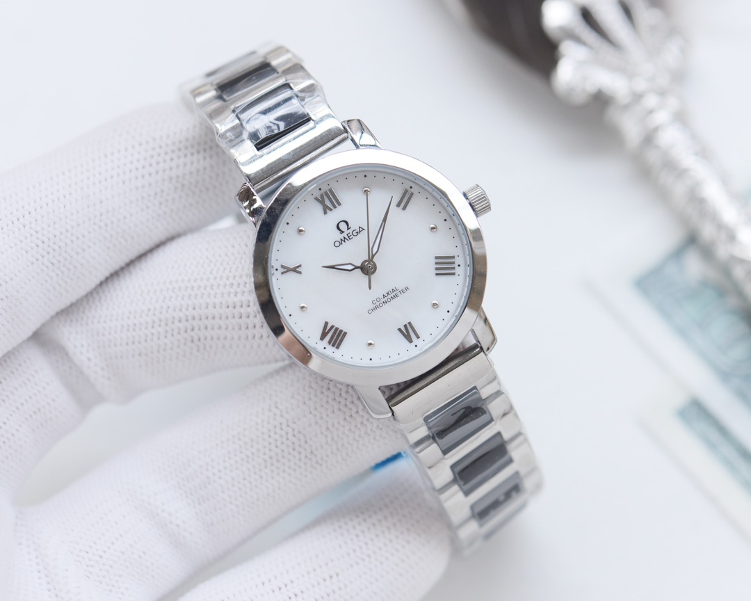 Omega-OMEGA Couple’s Wristwatch: White, Gold, Steel, Ceramic, Quality Assurance - 图片 3