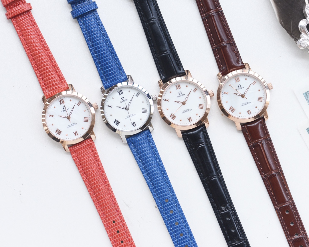 Omega-OMEGA Couple’s Wristwatch: White, Gold, Steel, Ceramic, Quality Assurance