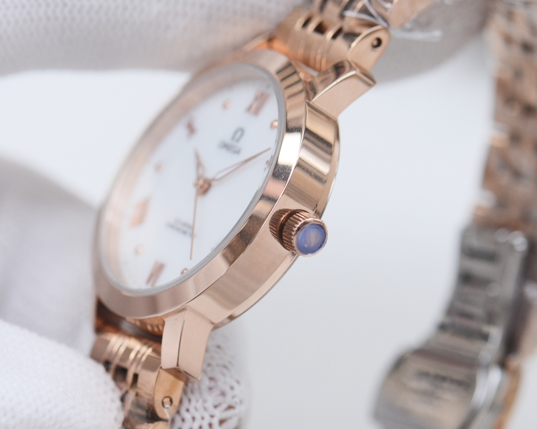 Omega-OMEGA Couple’s Wristwatch: White, Gold, Steel, Ceramic, Quality Assurance - 图片 8