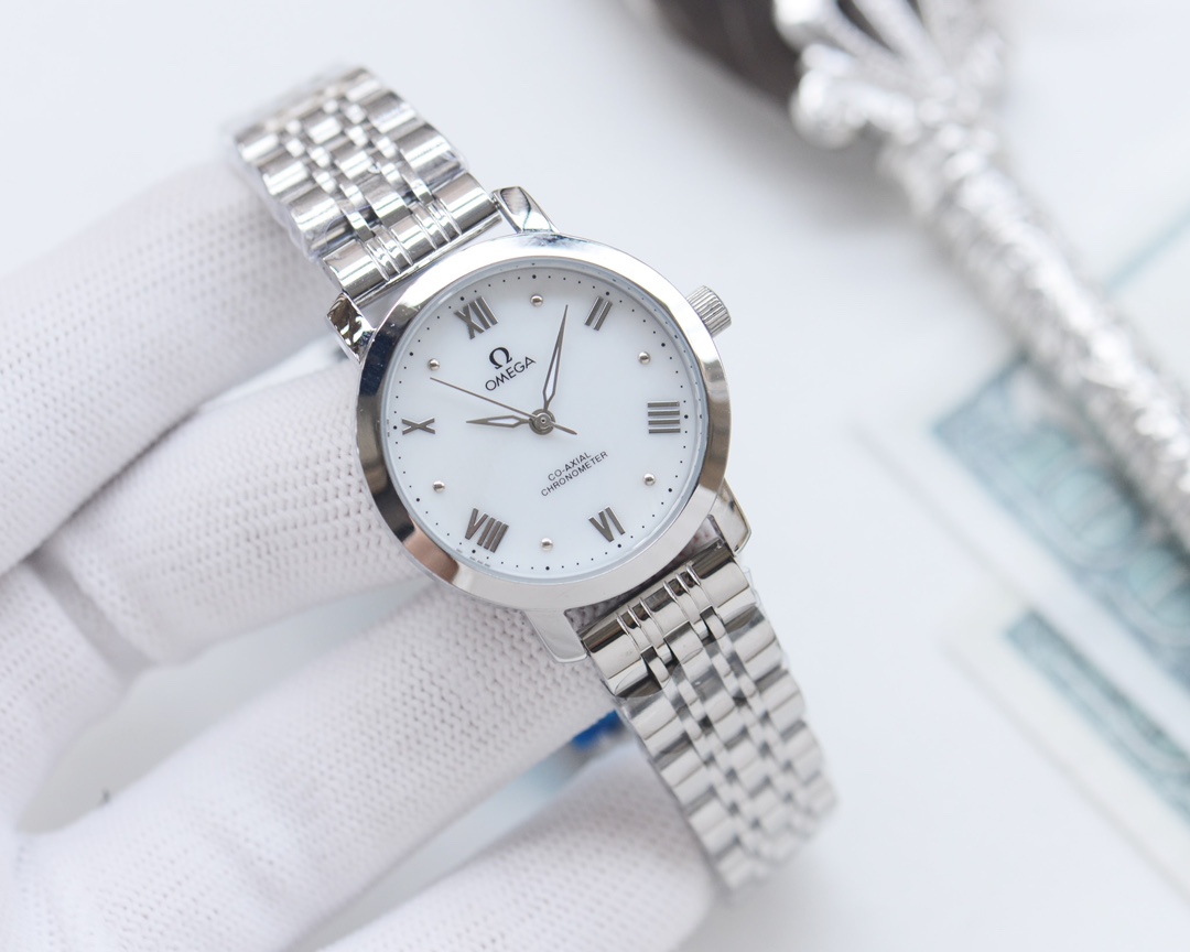 Omega-OMEGA Couple’s Wristwatch: White, Gold, Steel, Ceramic, Quality Assurance - 图片 5