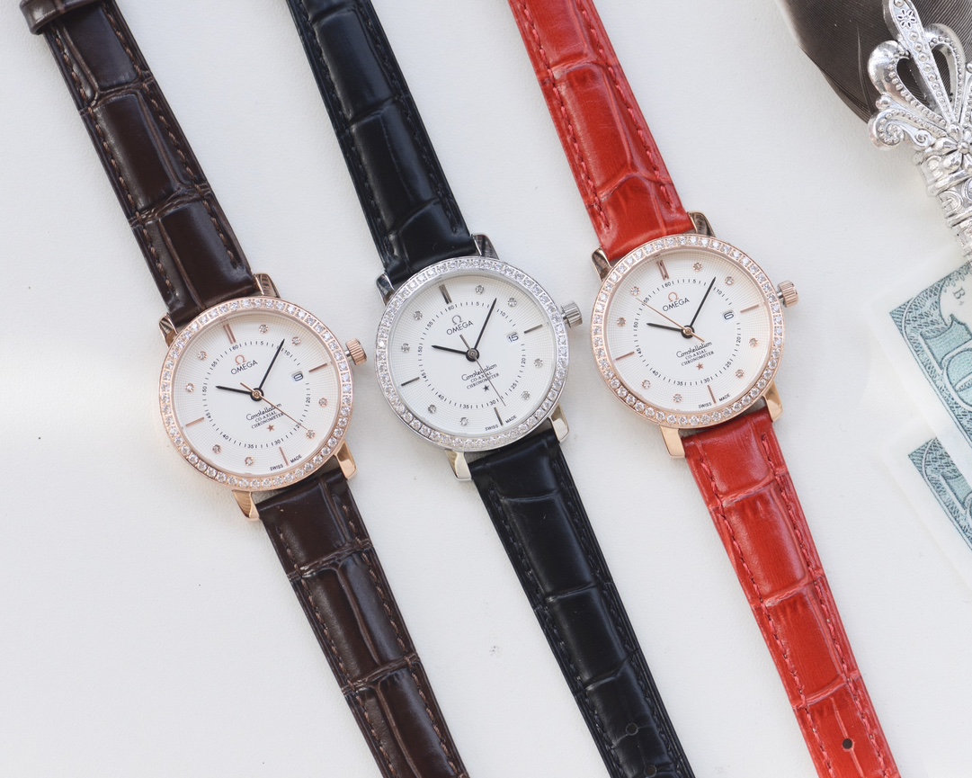 Omega-OMEGA Couple’s Wristwatch: White, Gold, Steel, Ceramic, Diamond – Quality Assurance - 图片 2