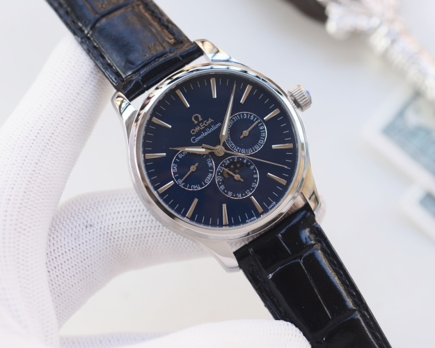 OMEGA Constellation Men's Automatic Watch, 40mm, Sapphire Crystal, Leather Band 1 OMEGA Constellation Men's Automatic Watch, 40mm, Sapphire Crystal, Leather Band