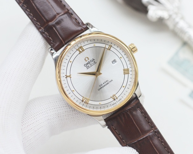 Omega De Ville Men's Automatic Watch, Stainless Steel & Leather Band 1 Omega De Ville Men's Automatic Watch, Stainless Steel & Leather Band