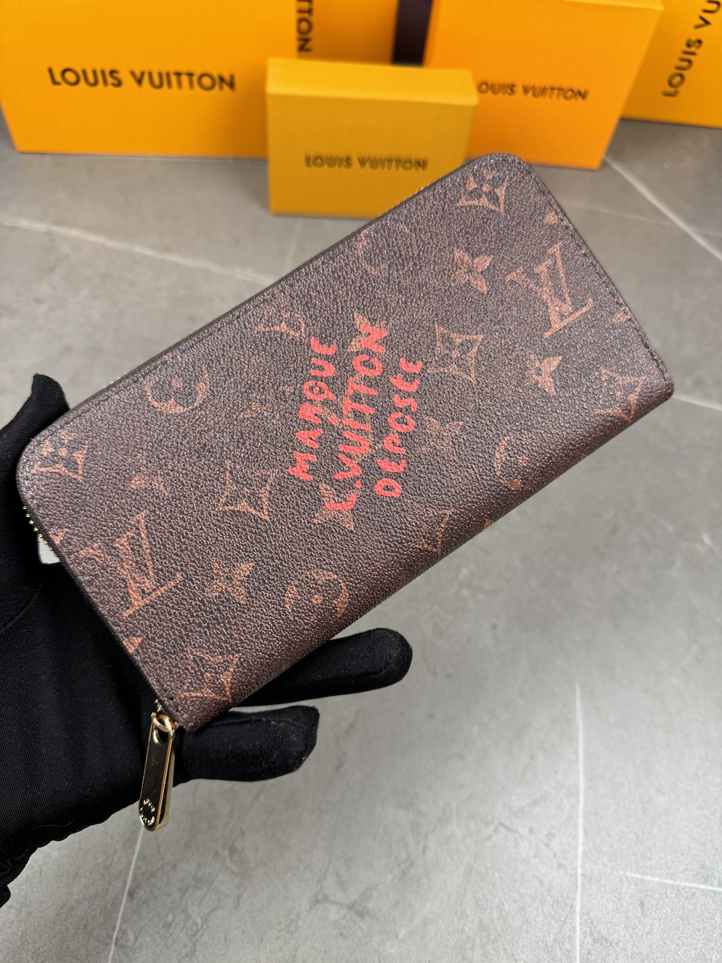 Louis Vuitton Wallet Printing Canvas