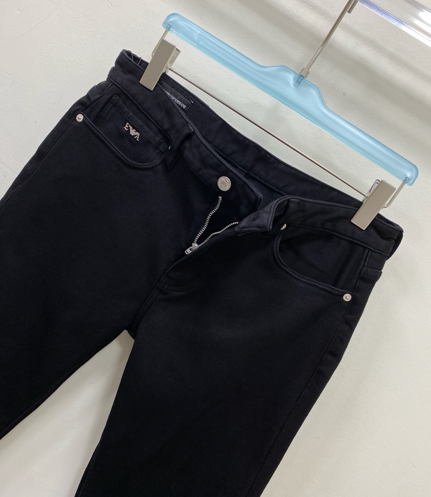 🎊加薄绒🎊EMA男裤 小直筒版型 加绒加厚 带弹力 洗水黑色码数：30.31.32.33.34.36.3