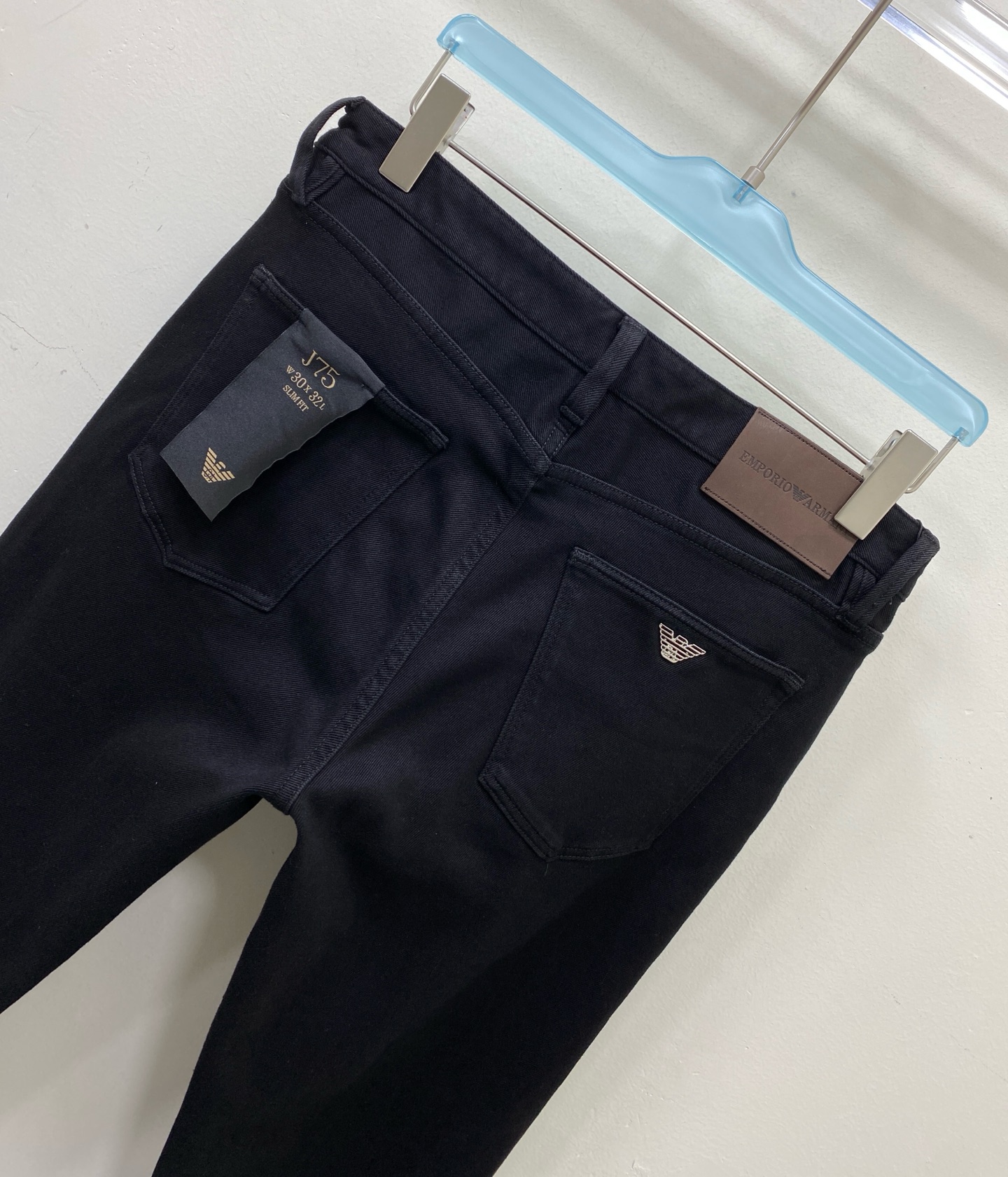 🎊加薄绒🎊EMA男裤 小直筒版型 加绒加厚 带弹力 洗水黑色码数：30.31.32.33.34.36.3