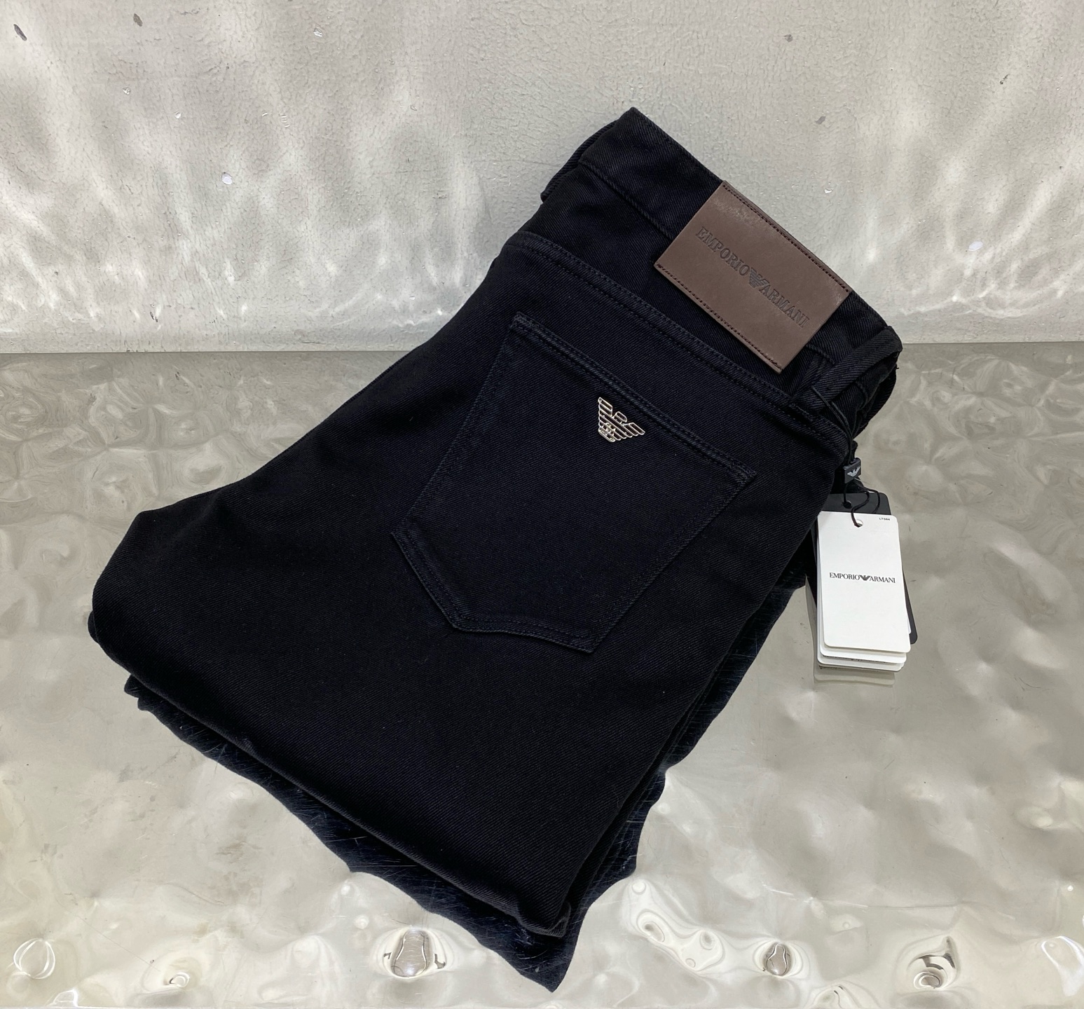 🎊加薄绒🎊EMA男裤 小直筒版型 加绒加厚 带弹力 洗水黑色码数：30.31.32.33.34.36.3