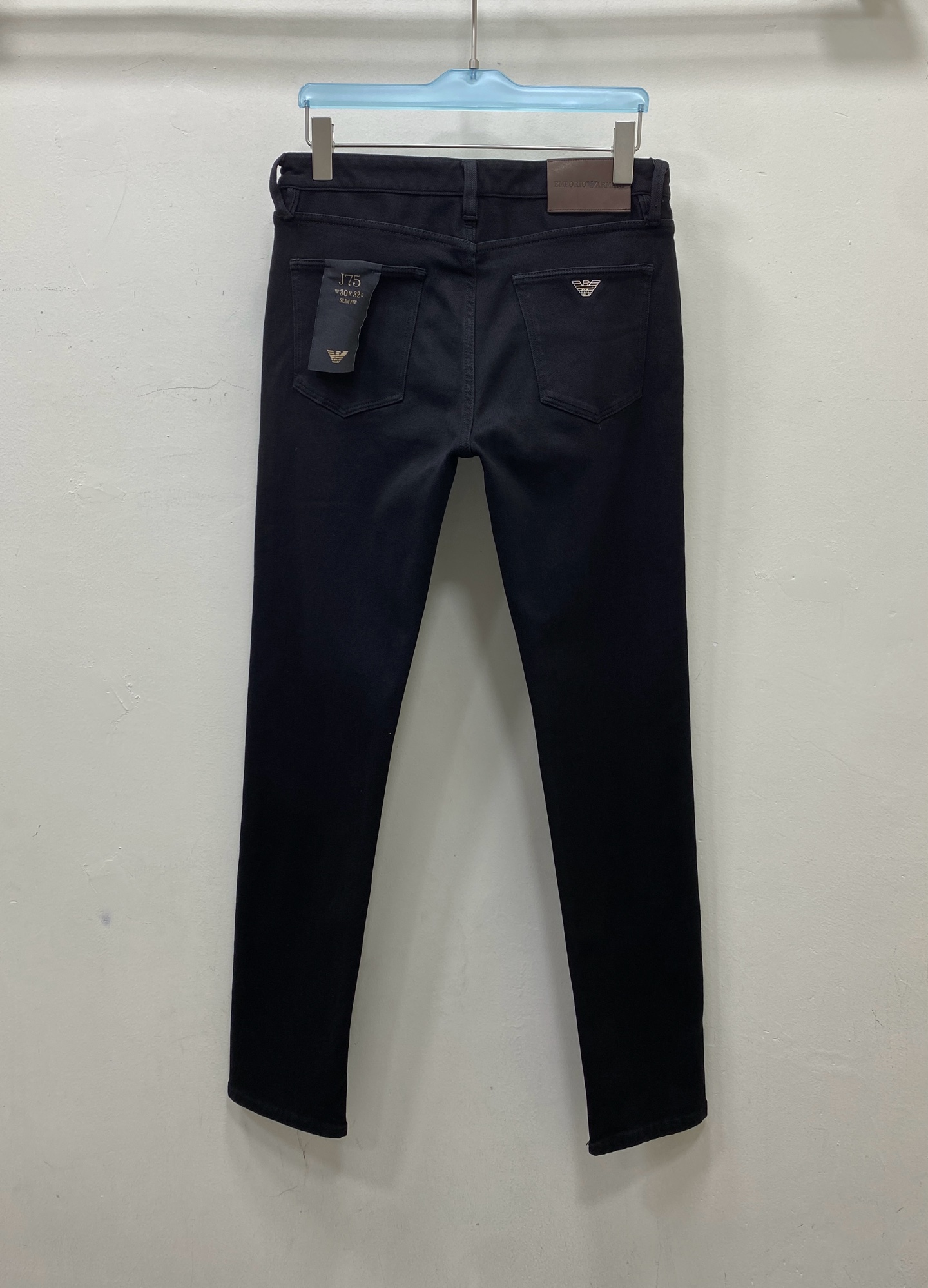 🎊加薄绒🎊EMA男裤 小直筒版型 加绒加厚 带弹力 洗水黑色码数：30.31.32.33.34.36.3