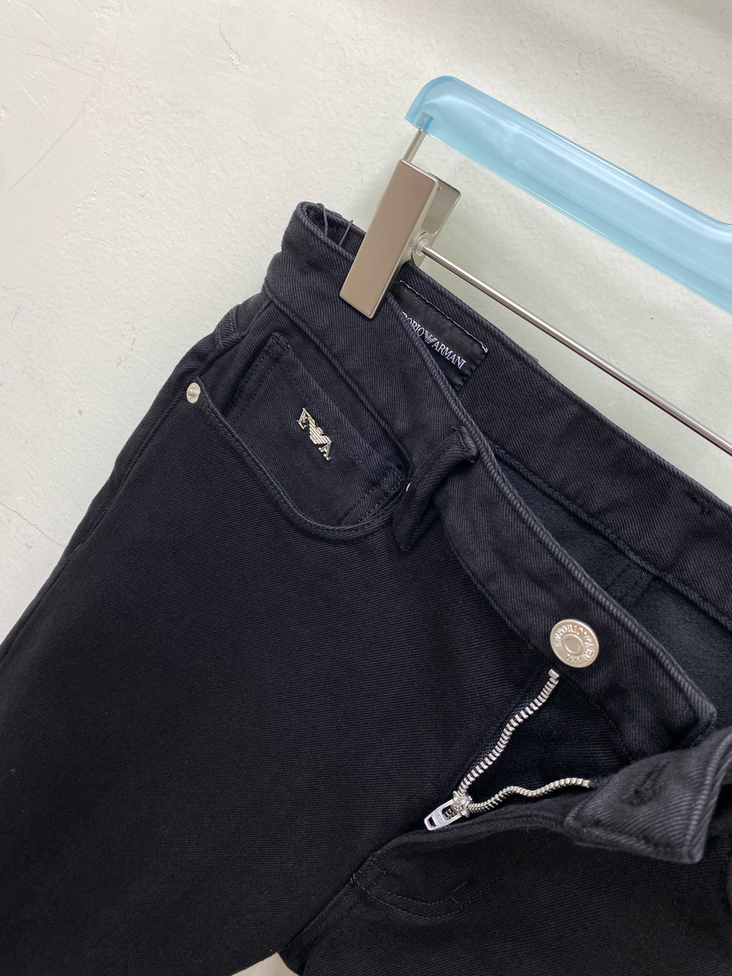 🎊加薄绒🎊EMA男裤 小直筒版型 加绒加厚 带弹力 洗水黑色码数：30.31.32.33.34.36.3