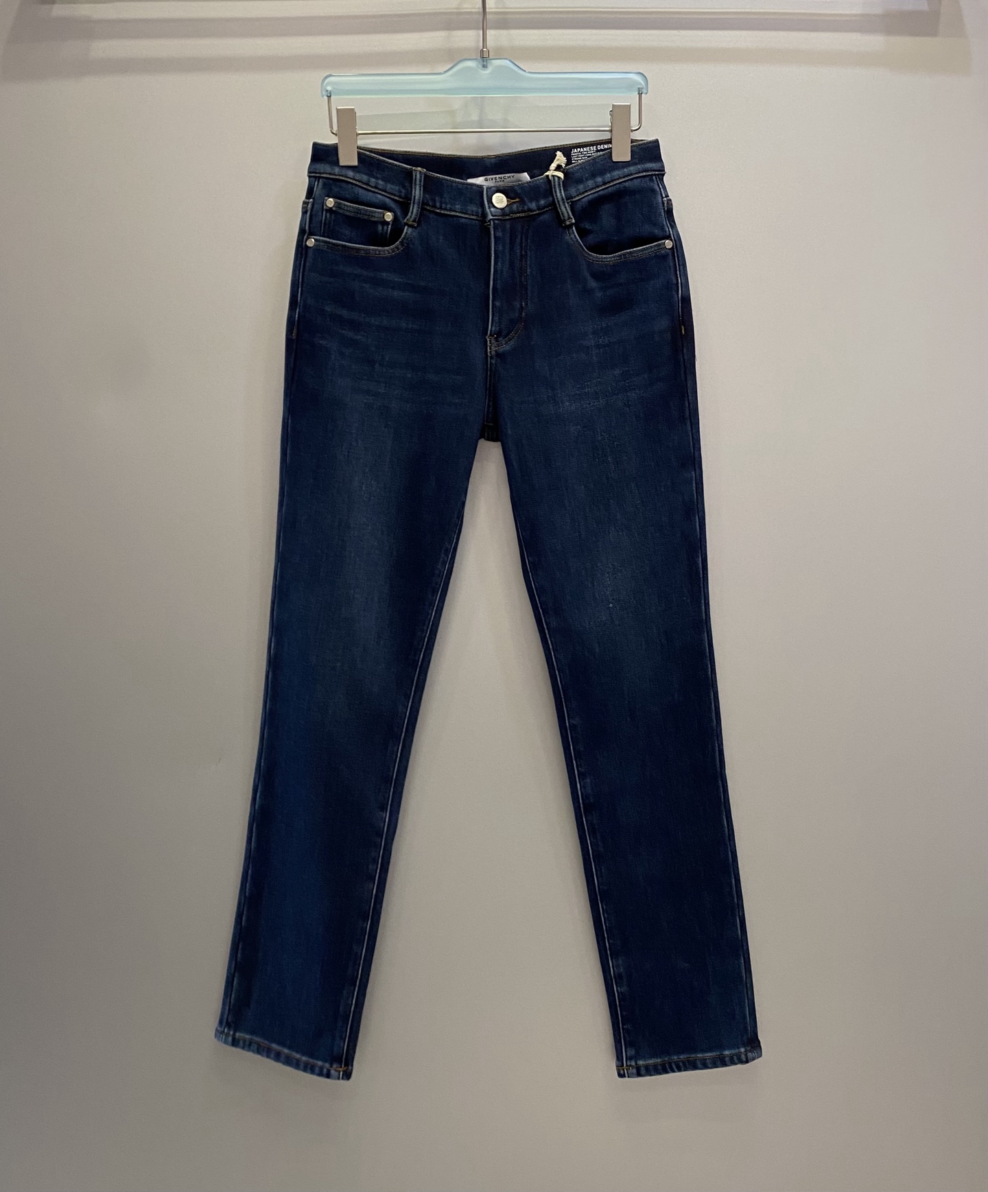 加绒款GV纪*希 男裤 深蓝色洗水 加绒超保暖 带弹力 收身版型 简约百搭码数：30.31.32.33.