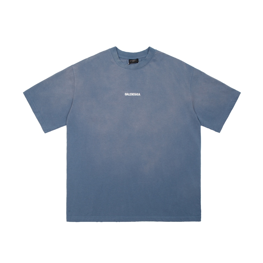 Balenciaga Clothing T-Shirt Black Blue Grey Embroidery Unisex Spring/Summer Collection Short Sleeve