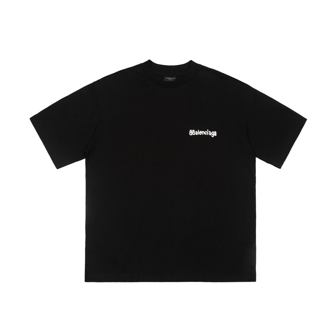 Balenciaga Clothing T-Shirt Black Grey Stone Gray Printing Unisex Spring/Summer Collection Short Sleeve