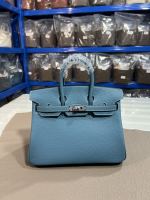 Oficina Real Shot de Birkin Platinum Denim Blue Buckle 25 /30 Usando couro original Togo Original importado, tecnologia subtrativa polida à mão, todo o hardware de espelho de aço, rosca de cera de abelha feita à mão, tamanho: 25*13*20, 30*16* 22 1 Oficina Real Shot de Birkin Platinum Denim Blue Buckle 25 /30 Usando couro original Togo Original importado, tecnologia subtrativa polida à mão, todo o hardware de espelho de aço, rosca de cera de abelha feita à mão, tamanho: 25*13*20, 30*16* 22