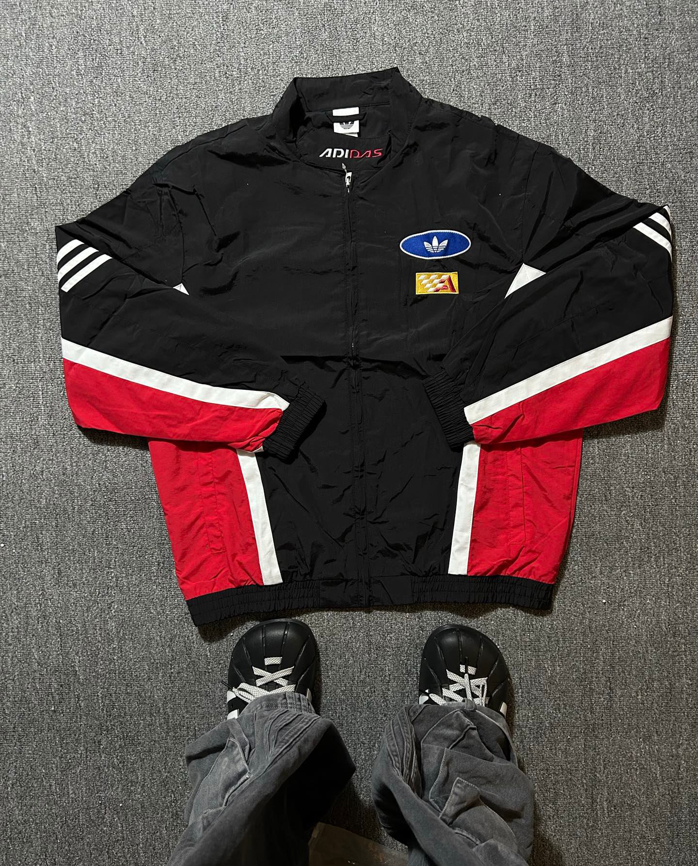 115💰0000015 #FF1201 adidas originals SS25 MOTO JACKET 时尚百搭舒适运动宽松夹克 尺码:S-XXL