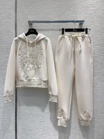 7 Star Quality Designer Replica
 Dior Clothing Hoodies Pants & Trousers Embroidery Hooded Top
