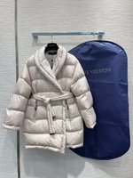 Louis Vuitton Cheap
 Clothing Down Jacket White Printing Duck Down Winter Collection