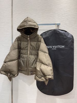 Louis Vuitton Clothing Down Jacket White Printing Duck Down Winter Collection