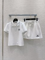 Dior Clothing Skirts Two Piece Outfits & Matching Sets Fashion Replica
 Black White Vintage Sweatpants