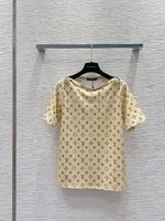 Louis Vuitton Knock -off
 Kleding T-Shirt Afdrukken Katoen Zomercollectie