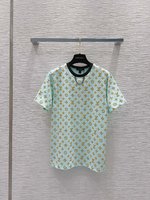 Louis Vuitton Kleding T-Shirt Afdrukken Katoen Zomercollectie