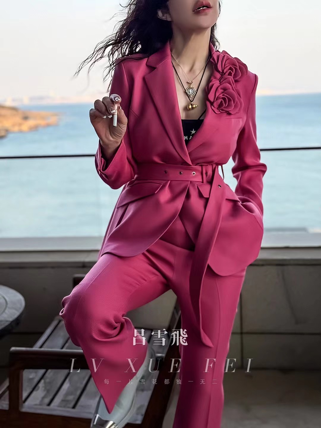 p989 High-end Quality Women’s Clothes with Packing V Home, High-Sensor Stereo Cuts, Small SmLXL - 图片 2