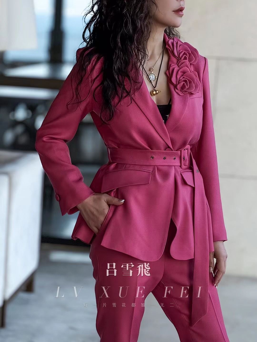 p989 High-end Quality Women’s Clothes with Packing V Home, High-Sensor Stereo Cuts, Small SmLXL - 图片 6