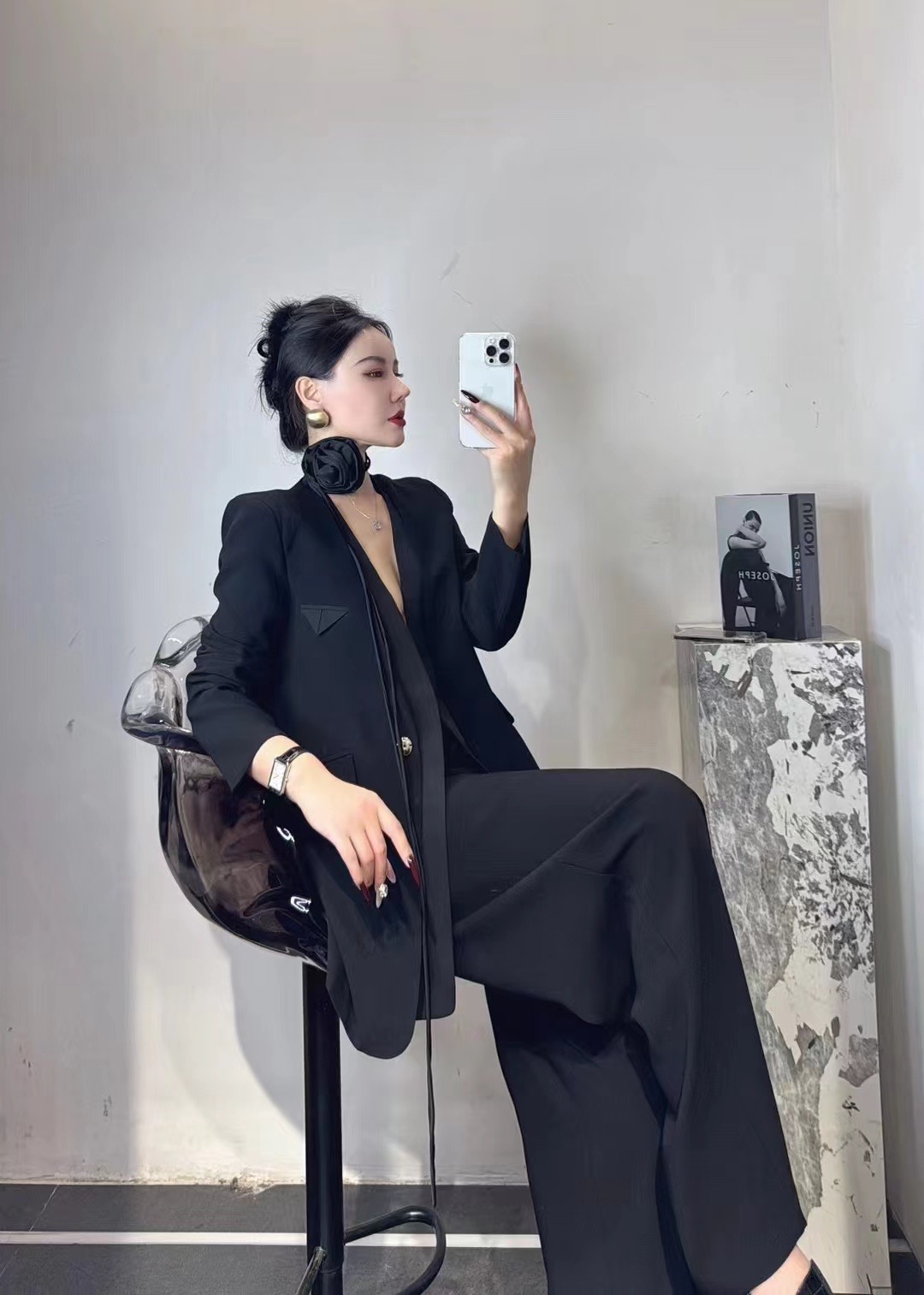 High-End Women’s Clothes: BV-Packed, New Designs, 4-Colored 4-Yard Curry, Almond White, Anculus, Black SMLXL - 图片 2