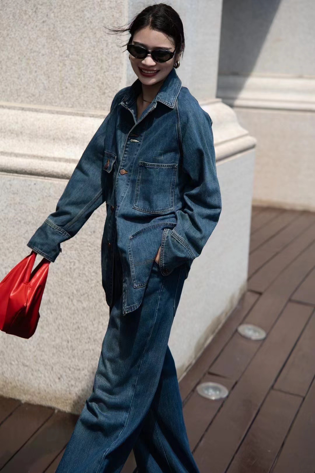 High-End Women’s Suit Package: MM6 Retropic Cowboy Style with Stylish Coats and Pants - 图片 2