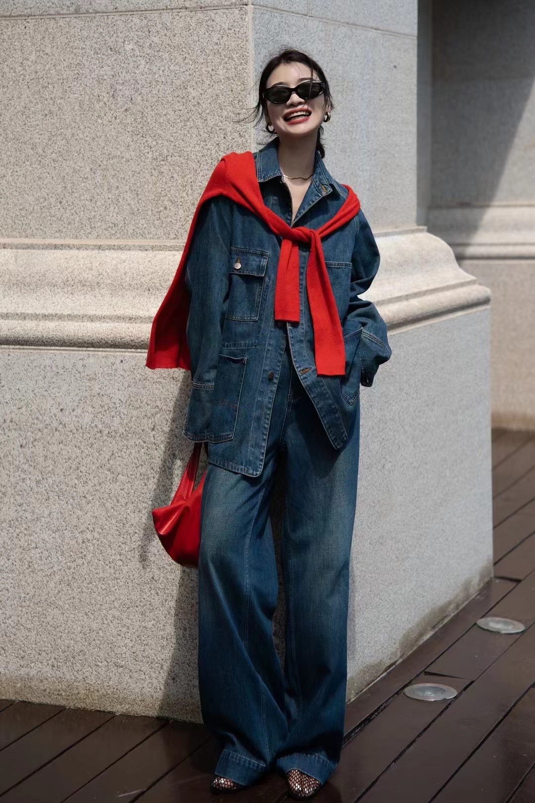 High-End Women’s Suit Package: MM6 Retropic Cowboy Style with Stylish Coats and Pants - 图片 7