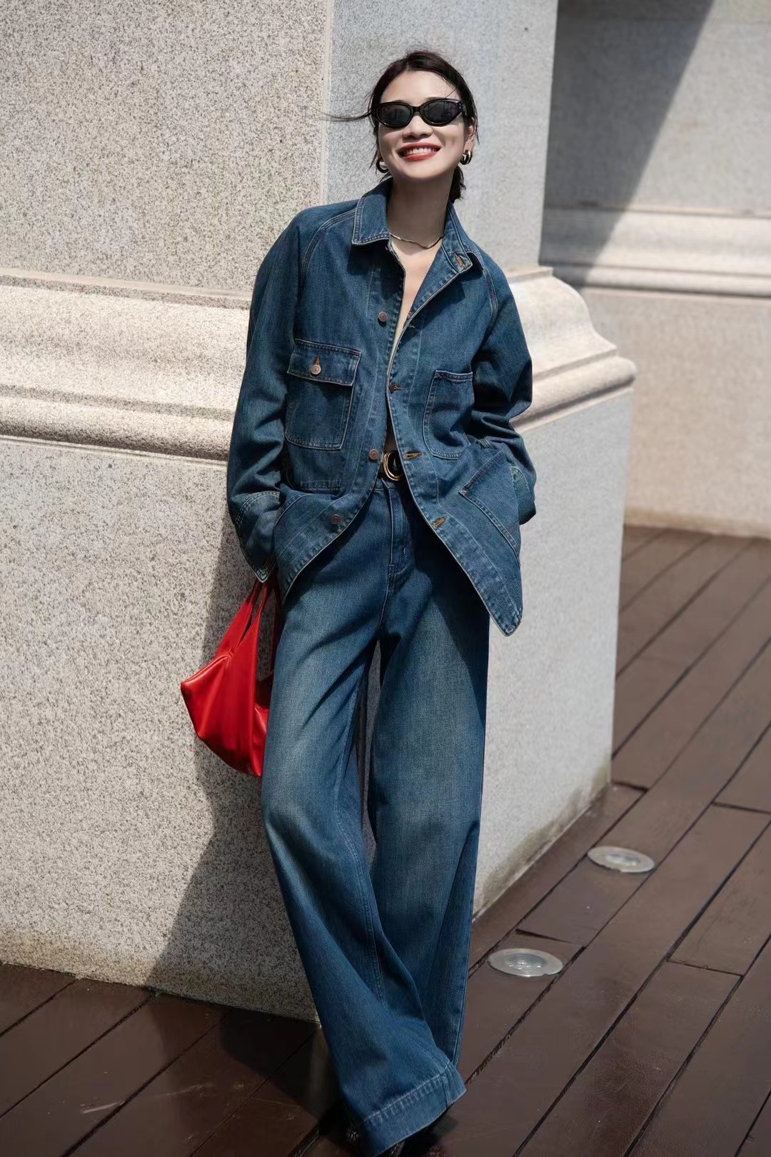 High-End Women’s Suit Package: MM6 Retropic Cowboy Style with Stylish Coats and Pants - 图片 3