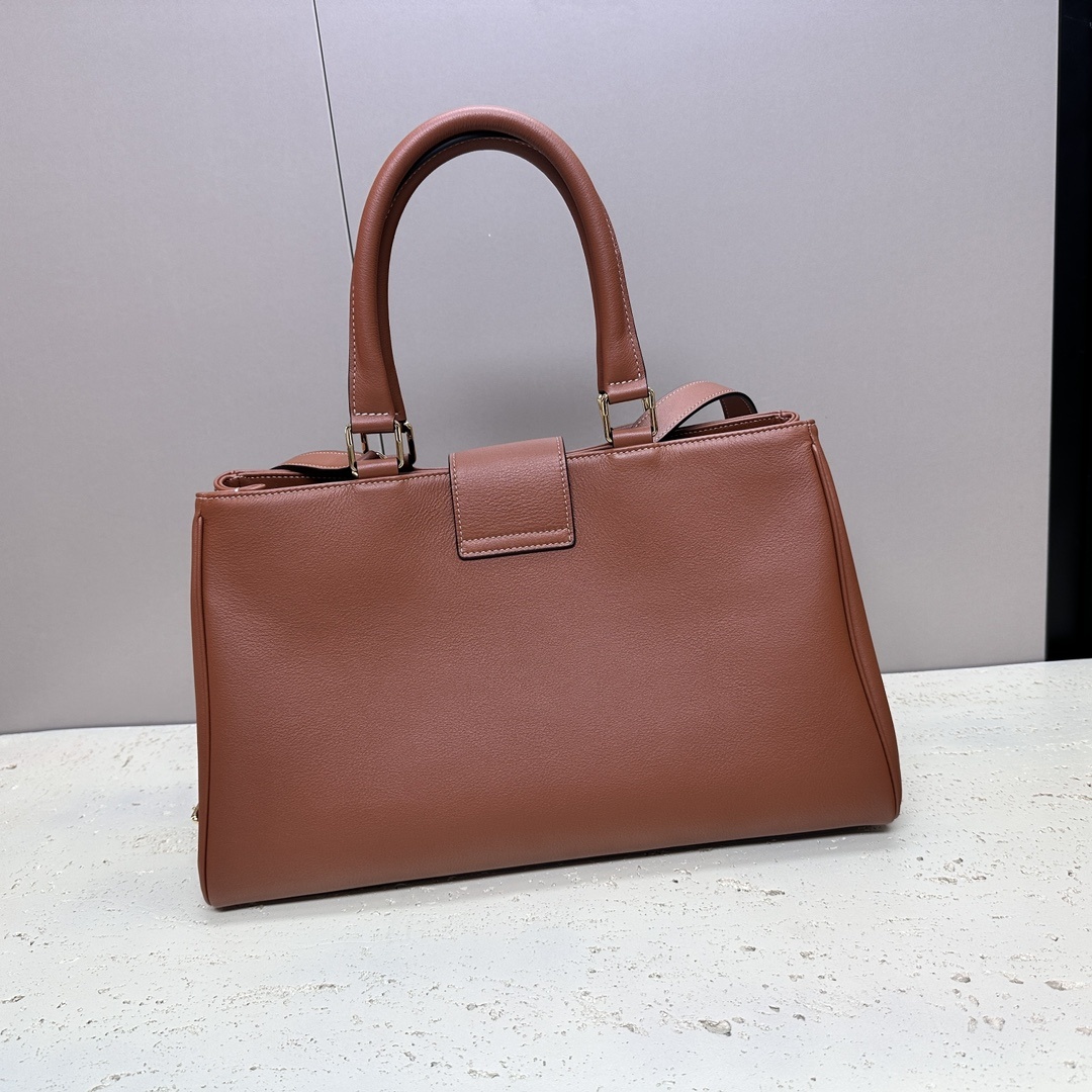 APPOLINE中号柔软牛皮革手袋15X9X6英寸37.5X22X16厘米本款型可装下IPAD等平板电脑